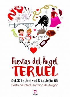 cartel de Felices Fiestas a todos los Turolenses
