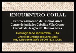 Encuentro Coral - 8 de Septiembre